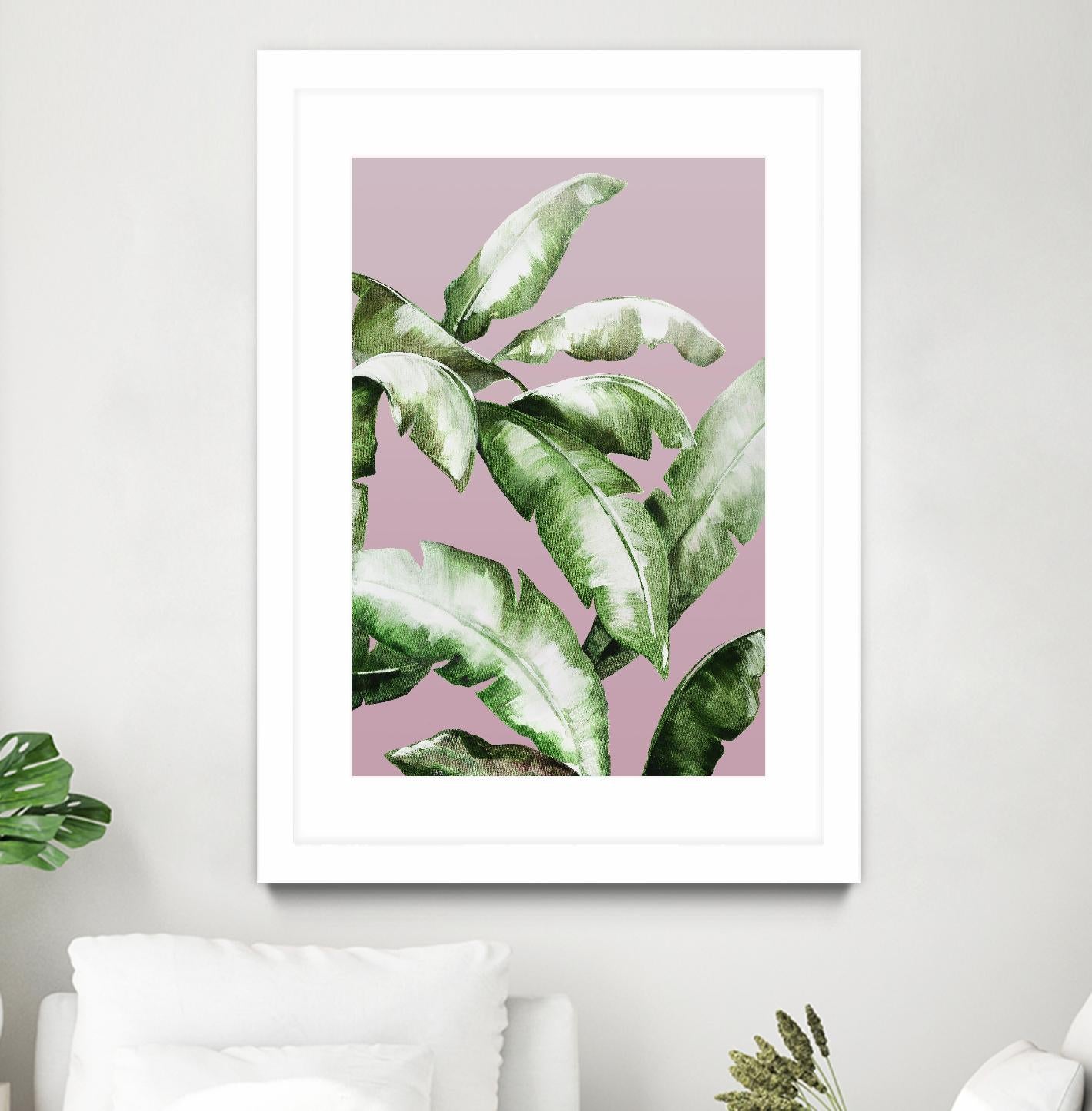 Palm of the Hand II by Daleno Art on GIANT ART - pink botanical nature