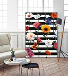 Streakes of Flowers by Daleno Art on GIANT ART - orange florals abstrait 