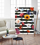 Streakes of Flowers by Daleno Art on GIANT ART - orange florals abstrait 