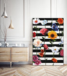 Streakes of Flowers by Daleno Art on GIANT ART - orange florals abstrait 