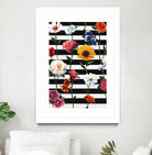 Streakes of Flowers by Daleno Art on GIANT ART - orange florals abstrait 