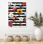 Streakes of Flowers by Daleno Art on GIANT ART - orange florals abstrait 