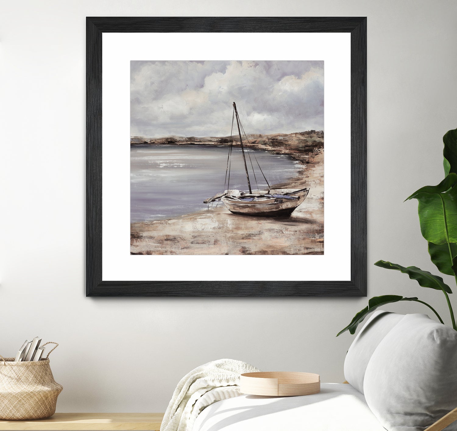 Patching for Summer by Daleno Art on GIANT ART - grey coastal