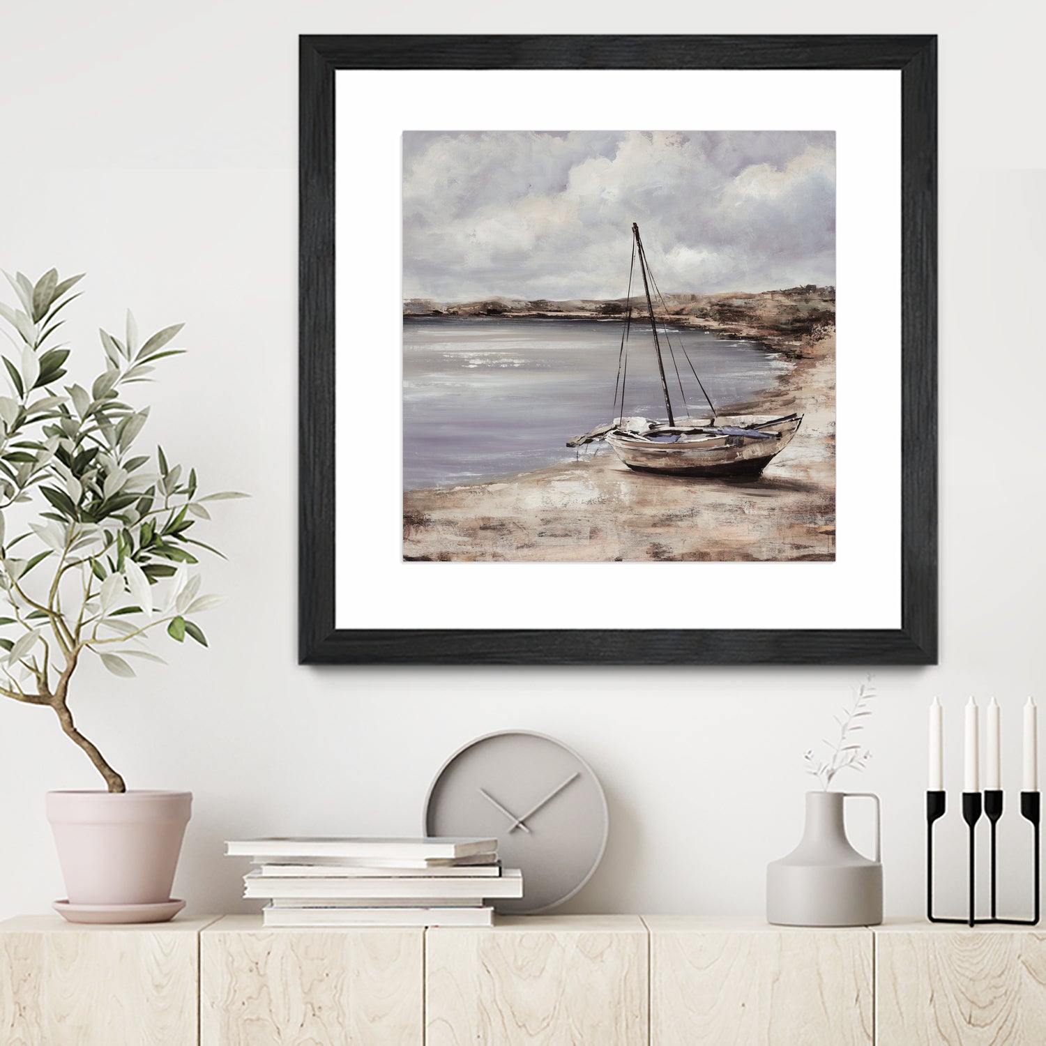 Patching for Summer by Daleno Art on GIANT ART - grey coastal