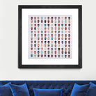 Gorgeous Crowd by Daleno Art on GIANT ART - red abstract