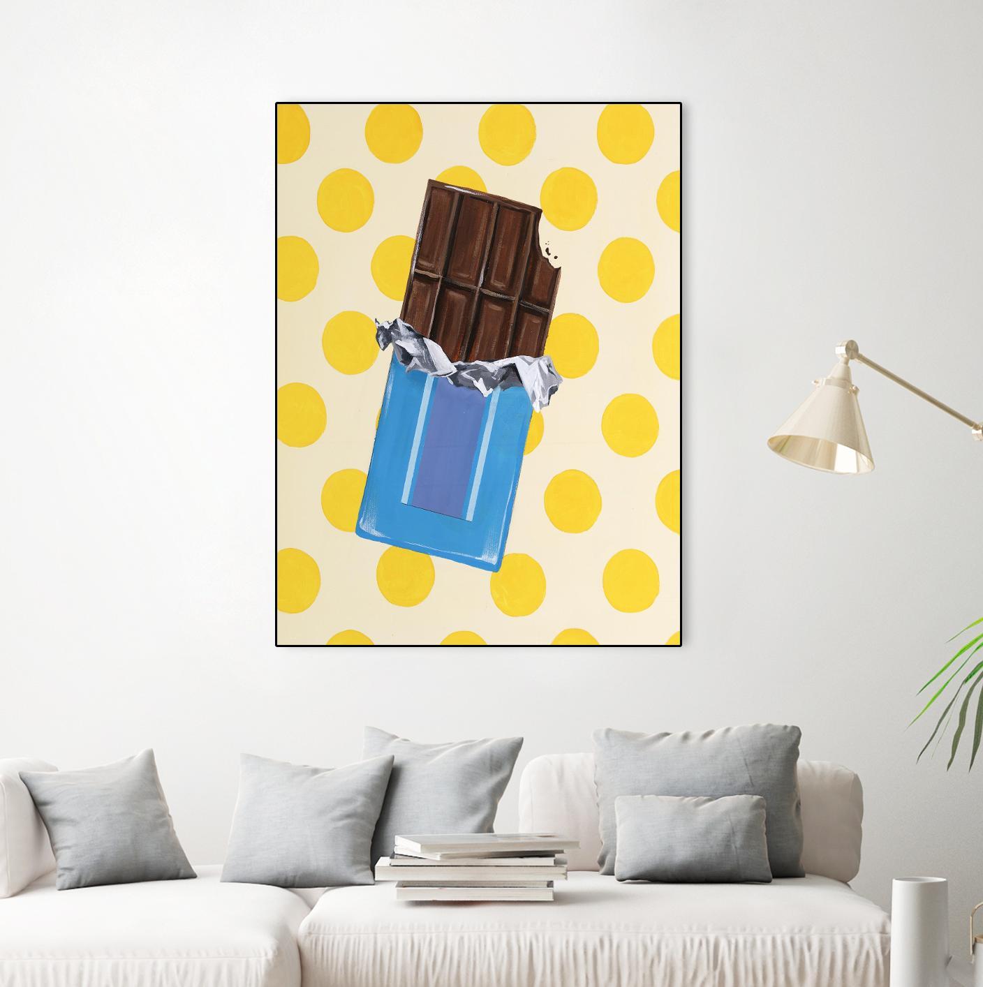 Daily Cravings I by Daleno Art on GIANT ART - blue abstract abstrait 