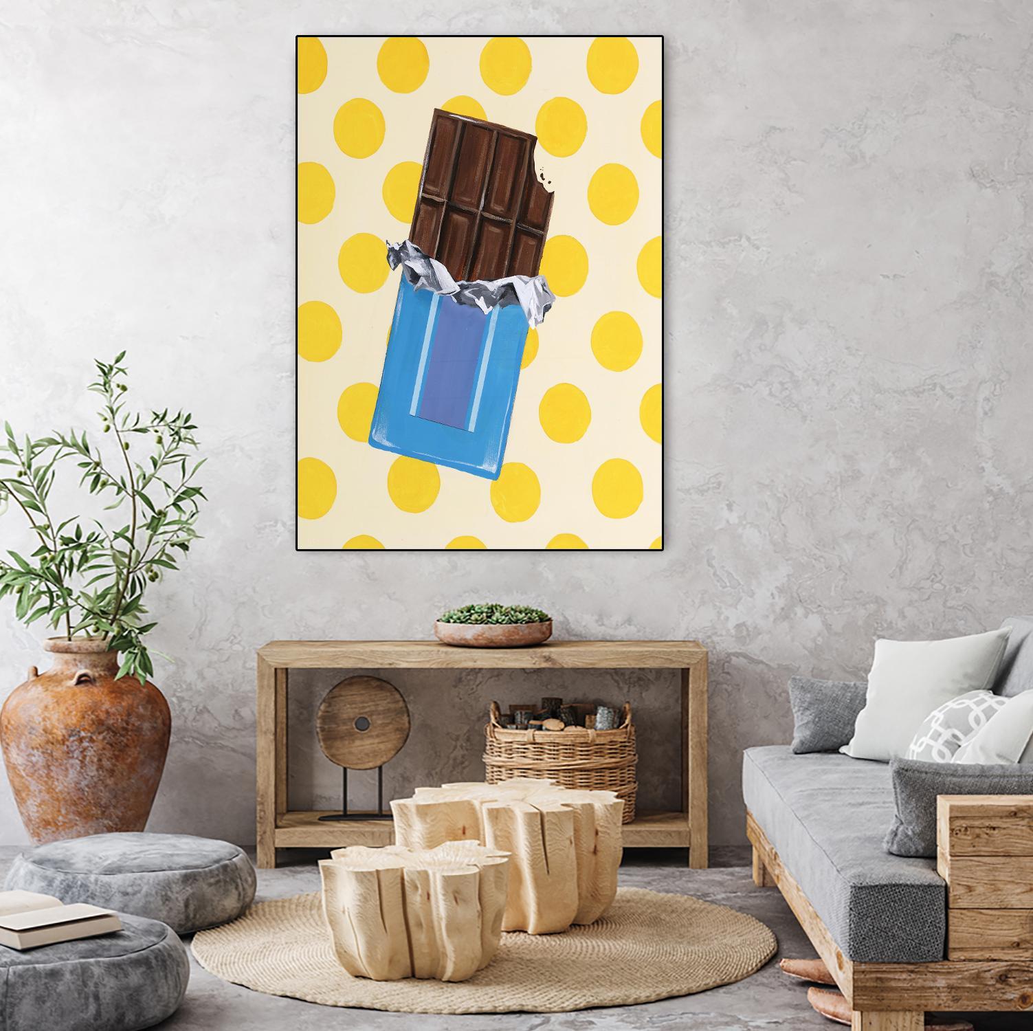 Daily Cravings I by Daleno Art on GIANT ART - blue abstract abstrait 