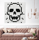 Crossed my Mind by Daleno Art on GIANT ART - white black&white skeleton 
