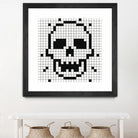 Crossed my Mind by Daleno Art on GIANT ART - white black&white skeleton 