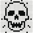 Crossed my Mind by Daleno Art on GIANT ART - white black&white skeleton 