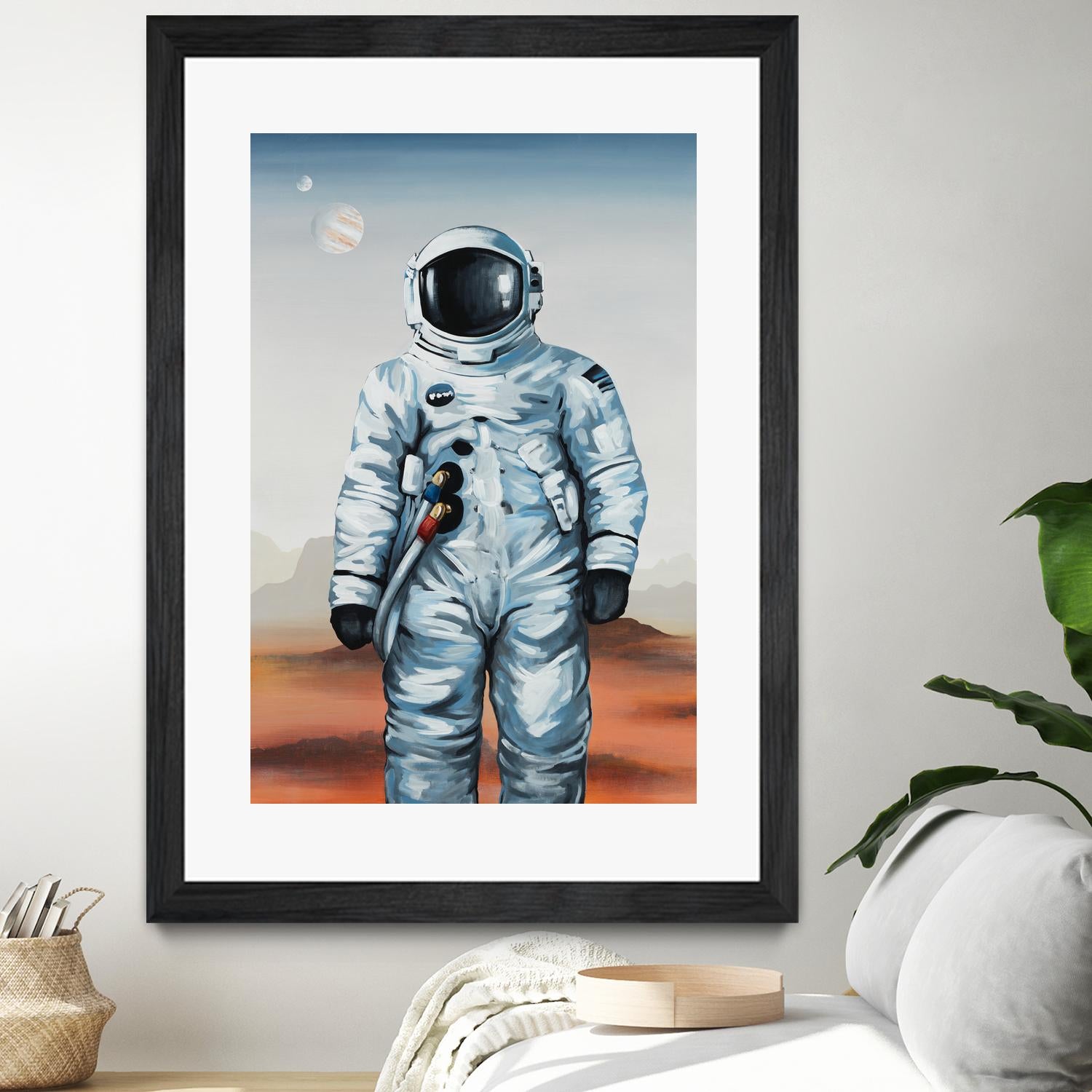 If You Believe by Daleno Art on GIANT ART - orange digital astronaut
