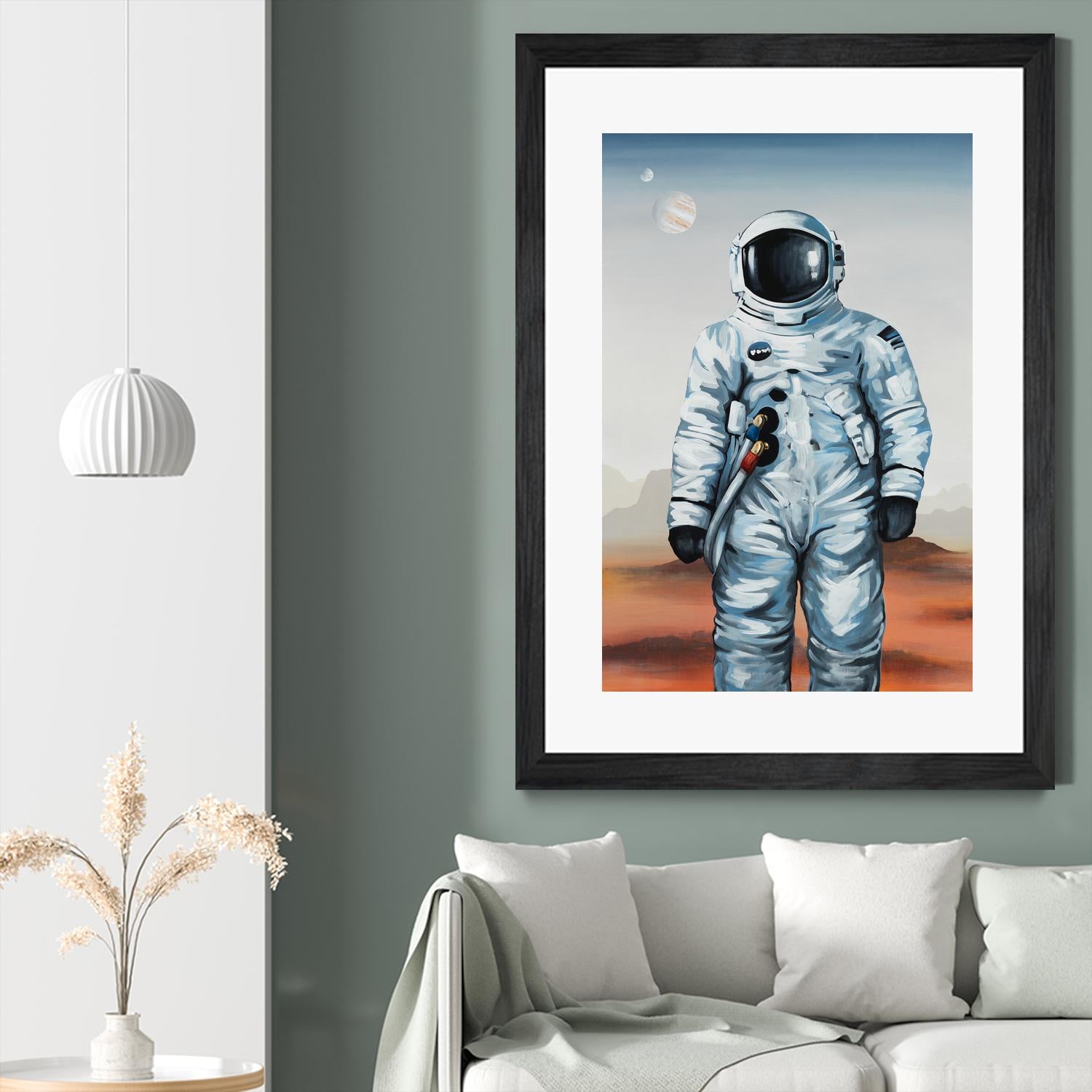 If You Believe by Daleno Art on GIANT ART - orange digital astronaut