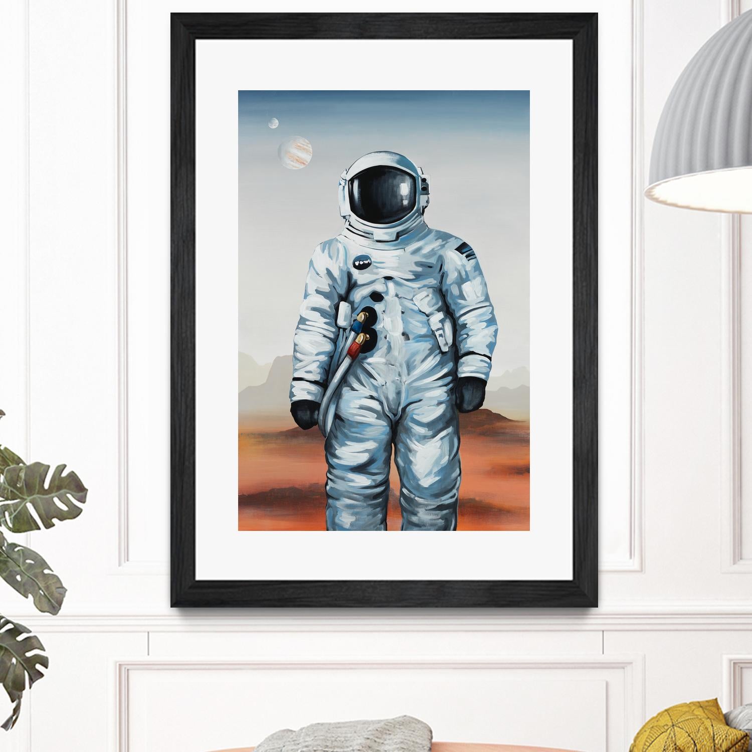 If You Believe by Daleno Art on GIANT ART - orange digital astronaut