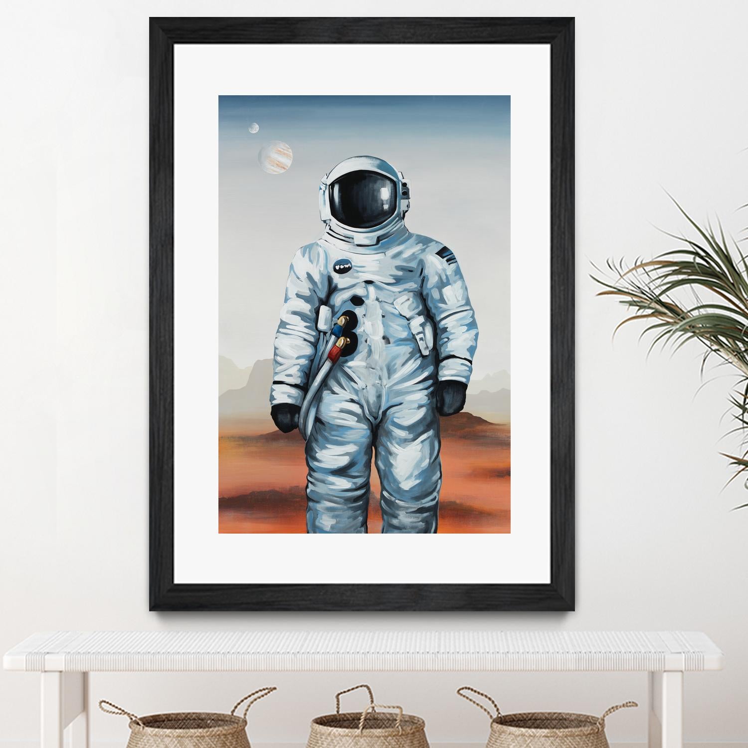 If You Believe by Daleno Art on GIANT ART - orange digital astronaut