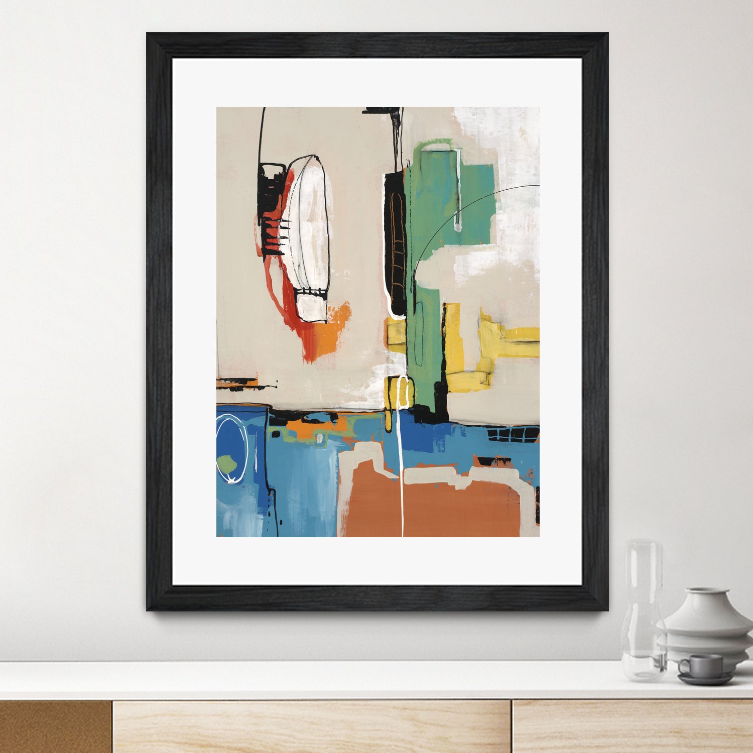 Comic Relief by Daleno Art on GIANT ART - green abstract