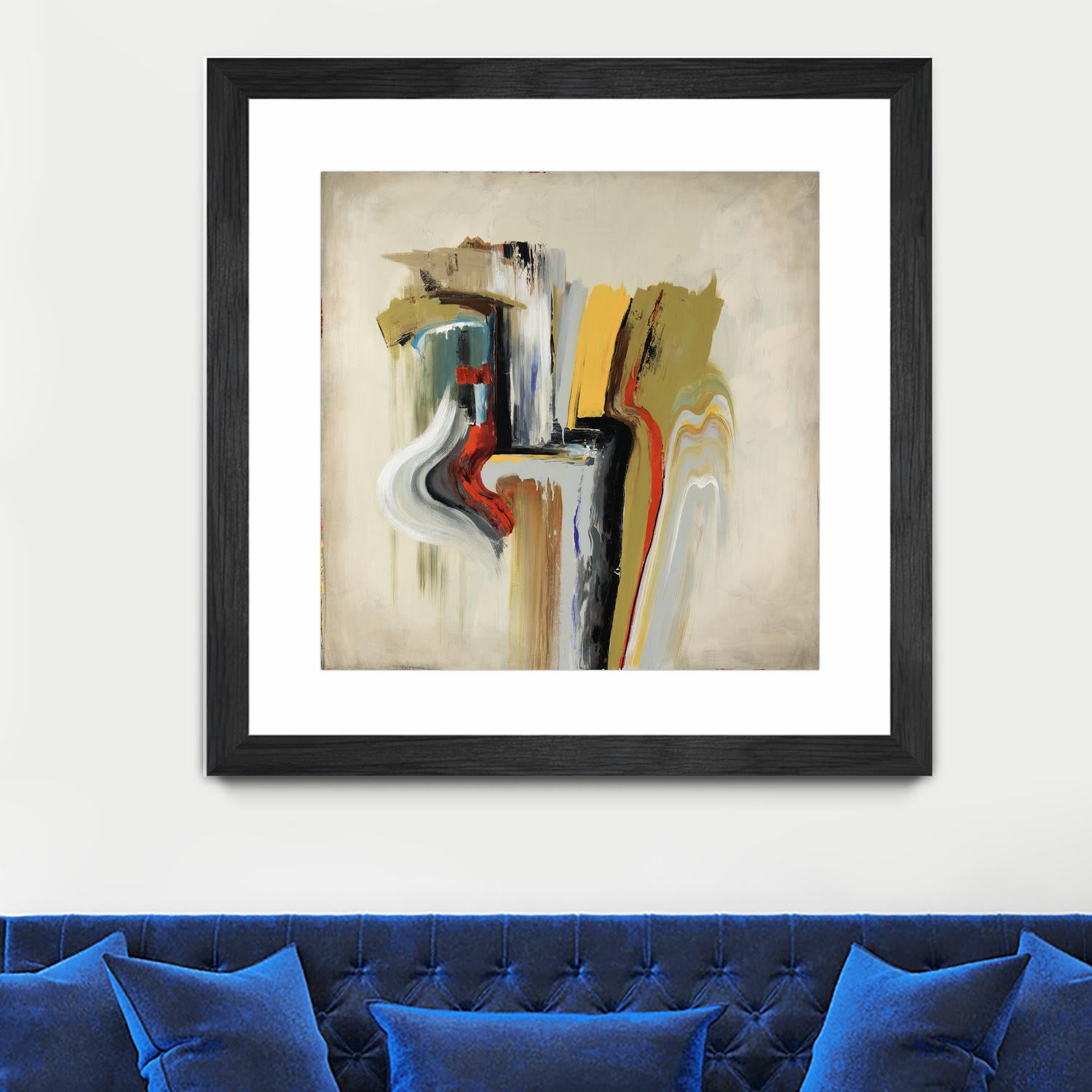 Interfused by Daleno Art on GIANT ART - red shape