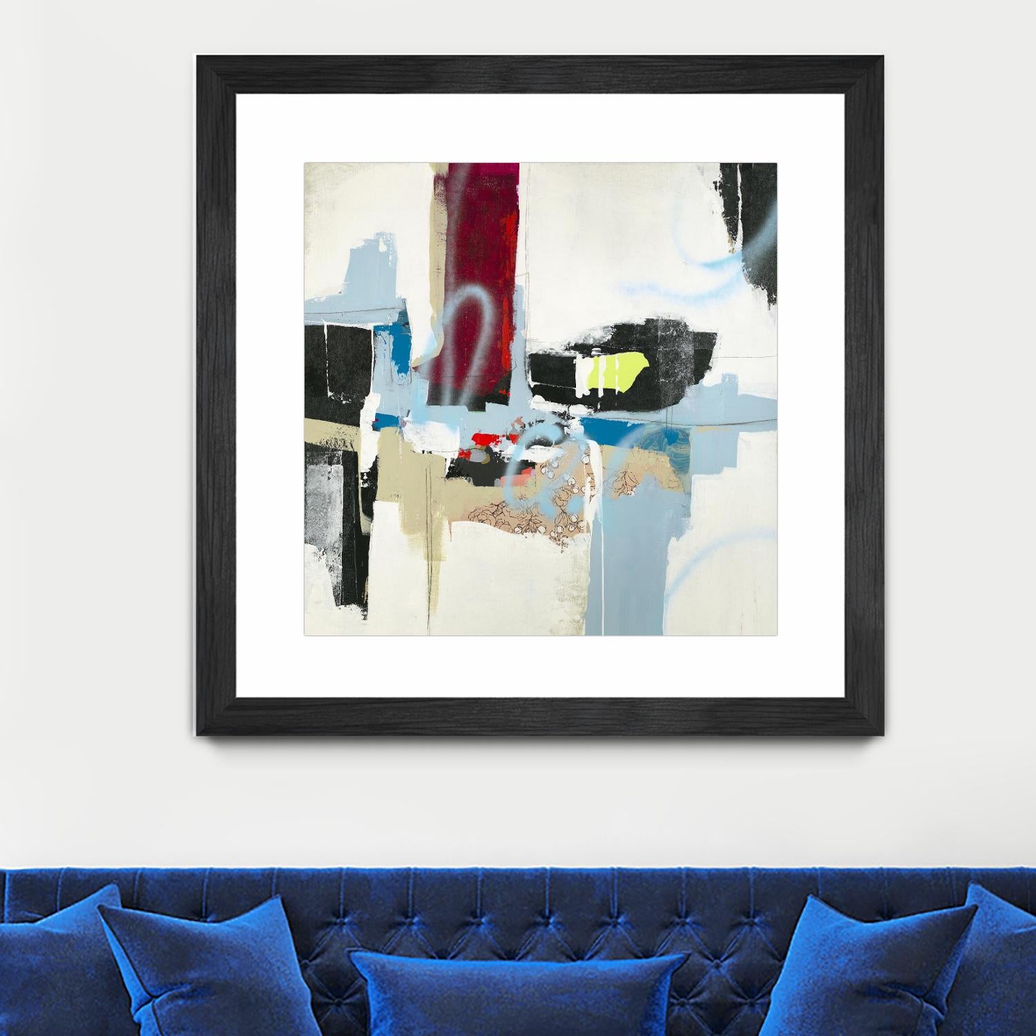 To Tell the Truth I by Daleno Art on GIANT ART - red abstract abstrait 