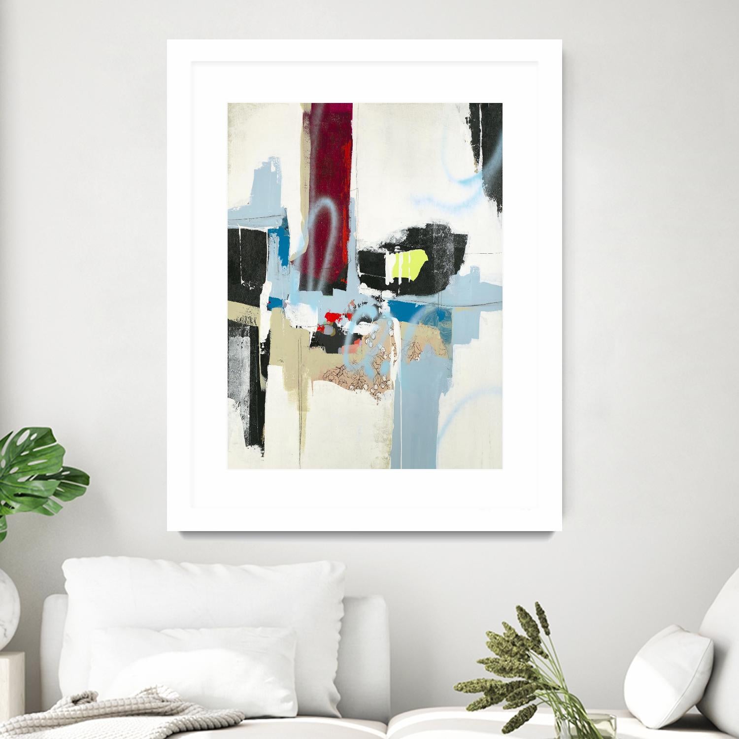 Truthful Tales I by Daleno Art on GIANT ART - red abstract abstrait 