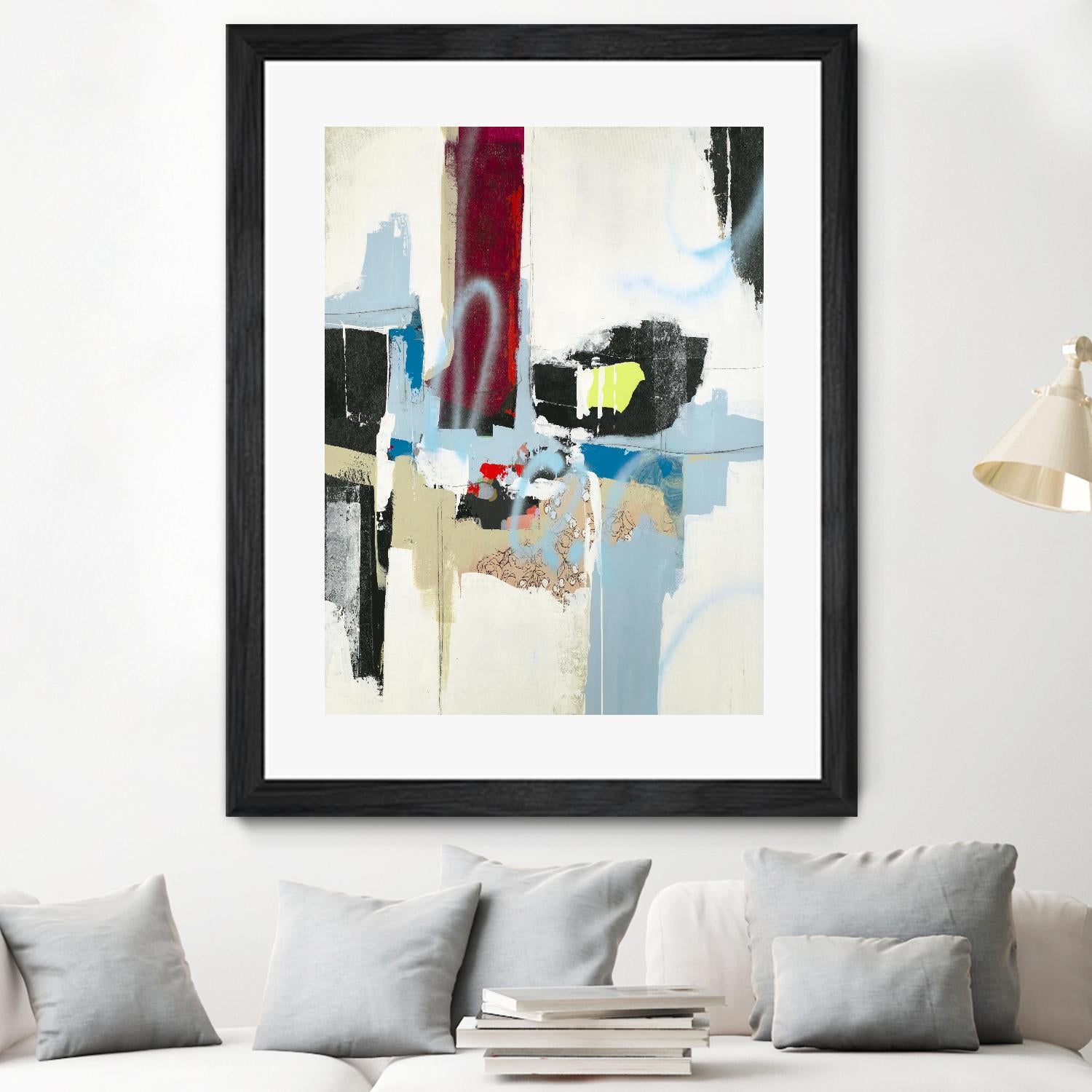 Truthful Tales I by Daleno Art on GIANT ART - red abstract abstrait 