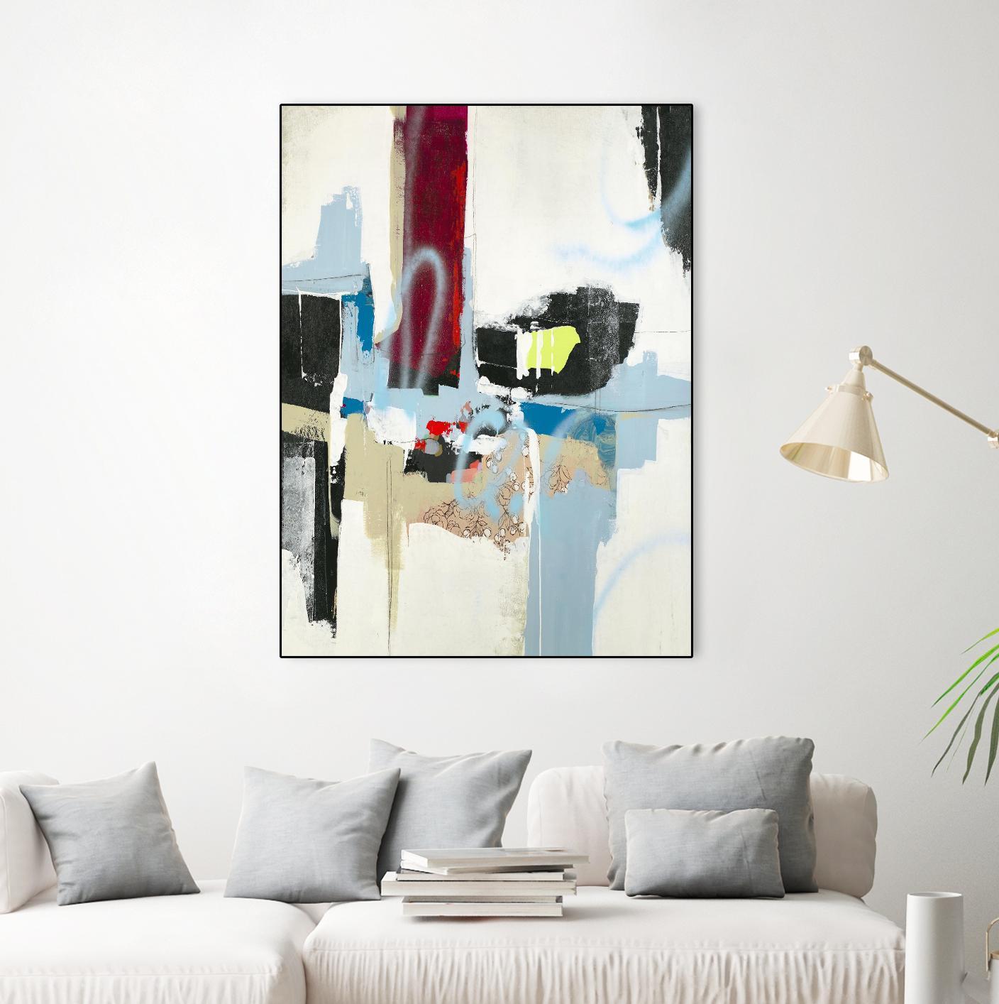 Truthful Tales I by Daleno Art on GIANT ART - red abstract abstrait 