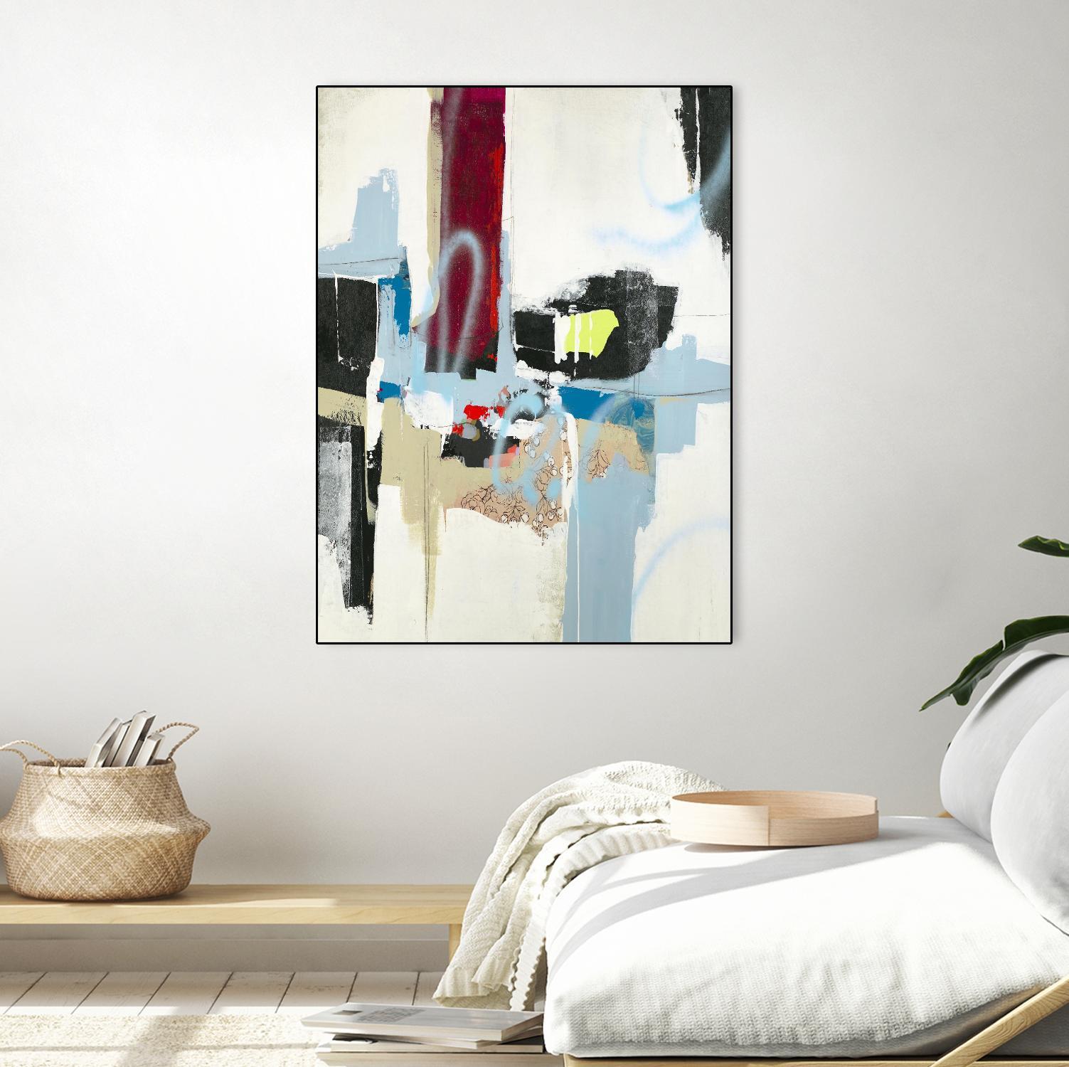 Truthful Tales I by Daleno Art on GIANT ART - red abstract abstrait 