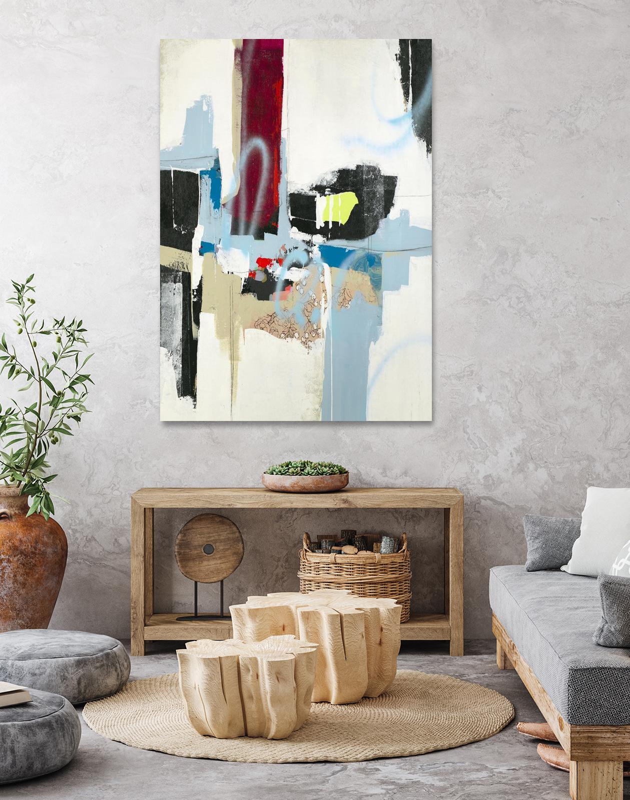 Truthful Tales I by Daleno Art on GIANT ART - red abstract abstrait 