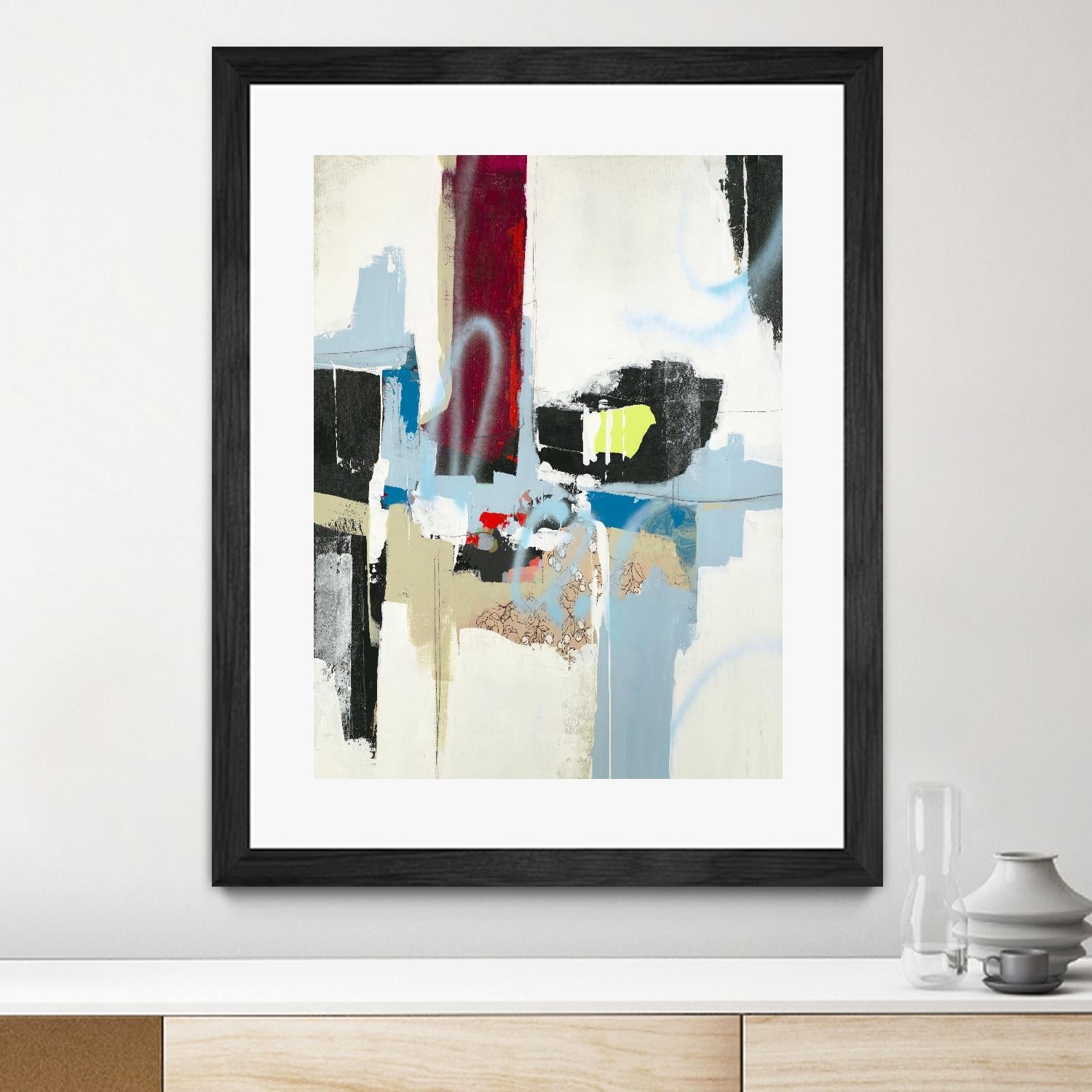Truthful Tales I by Daleno Art on GIANT ART - red abstract abstrait 