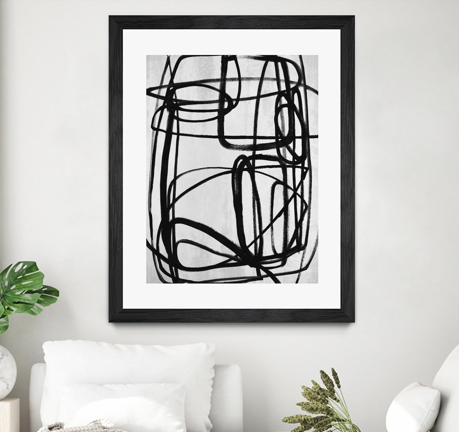 Sensational Climb by Daleno Art on GIANT ART - white black & white abstrait 