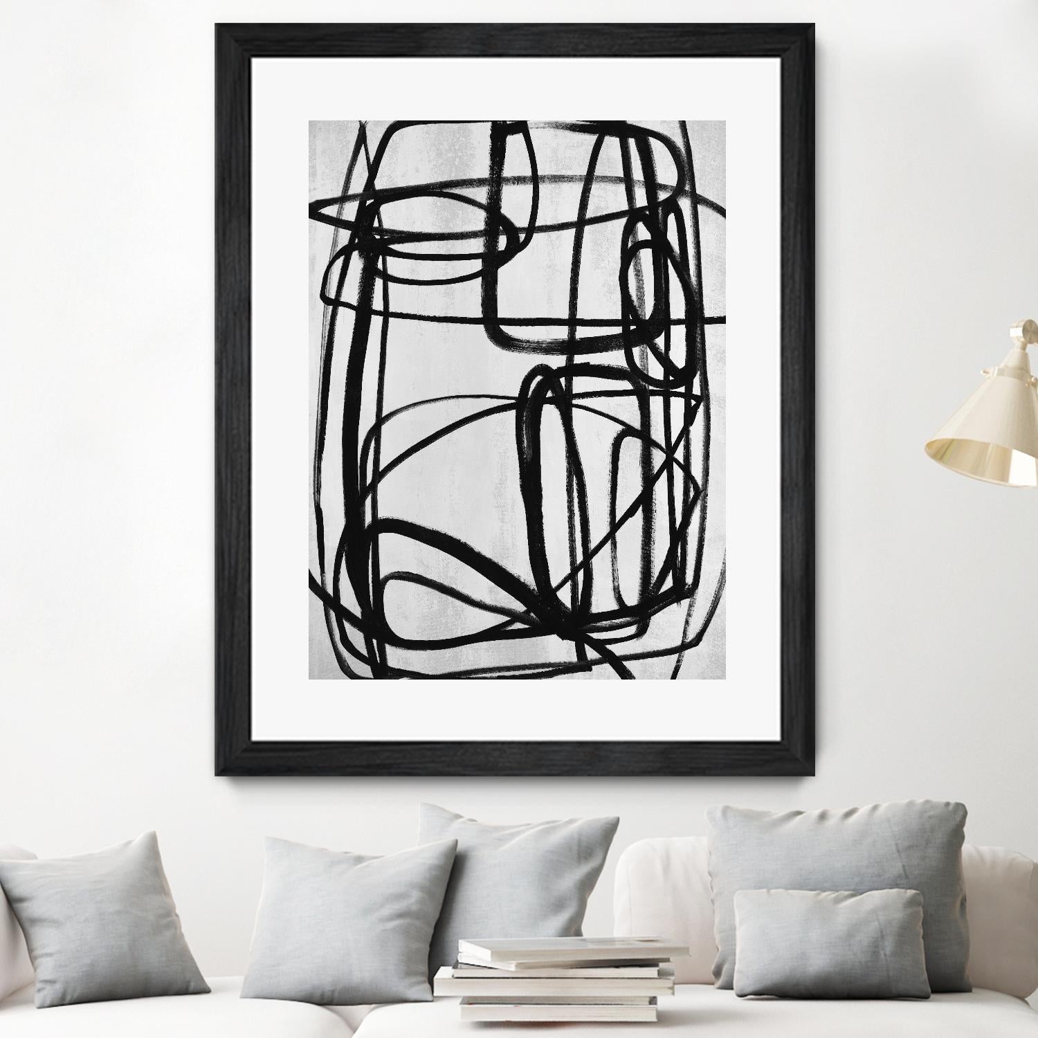 Sensational Climb by Daleno Art on GIANT ART - white black & white abstrait 