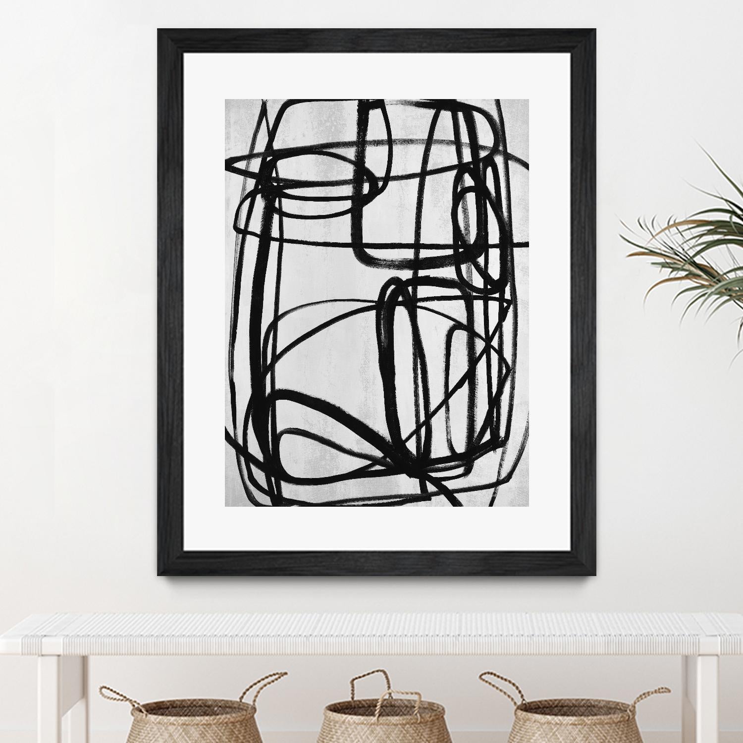 Sensational Climb by Daleno Art on GIANT ART - white black & white abstrait 