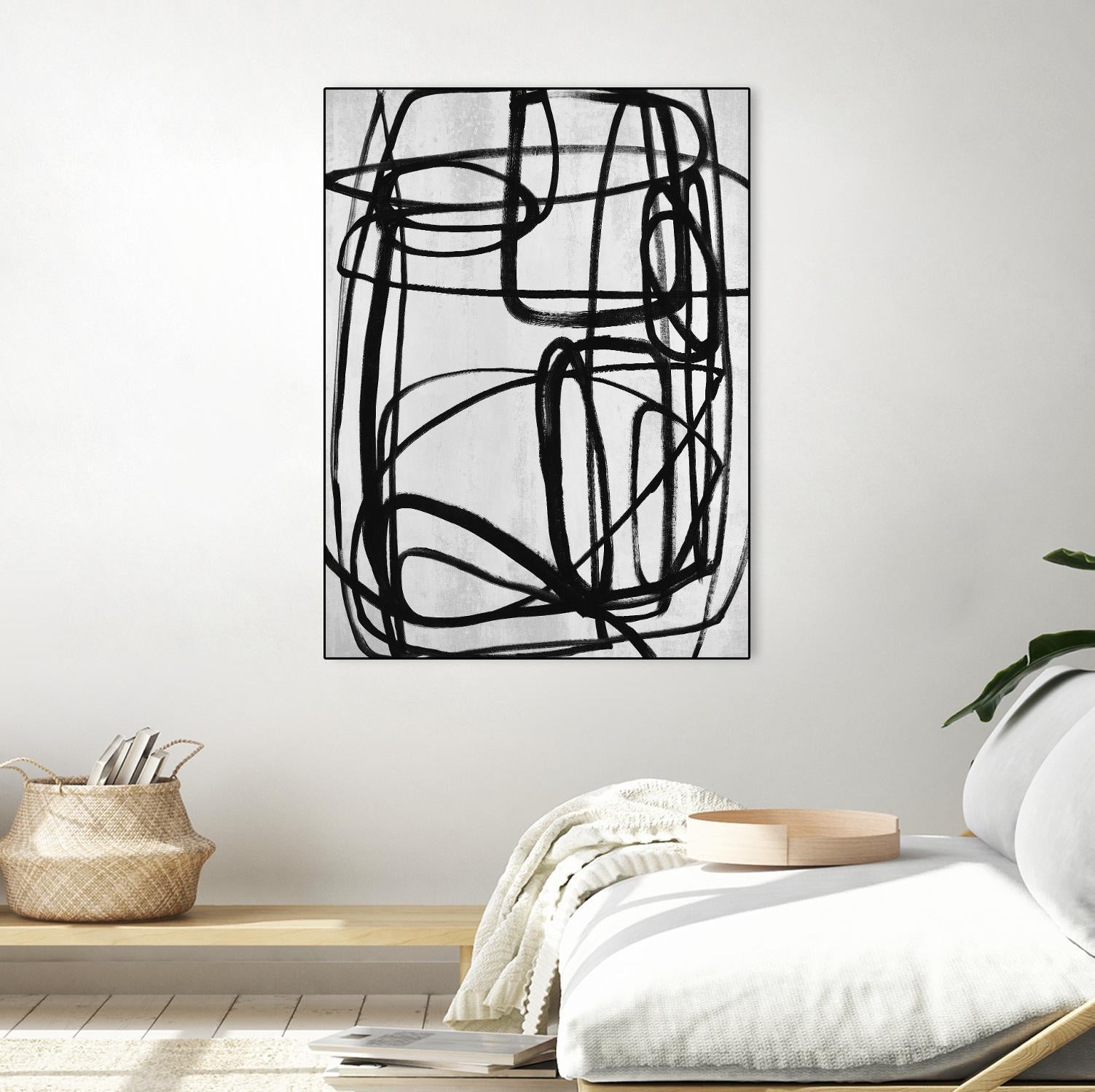 Sensational Climb by Daleno Art on GIANT ART - white black & white abstrait 