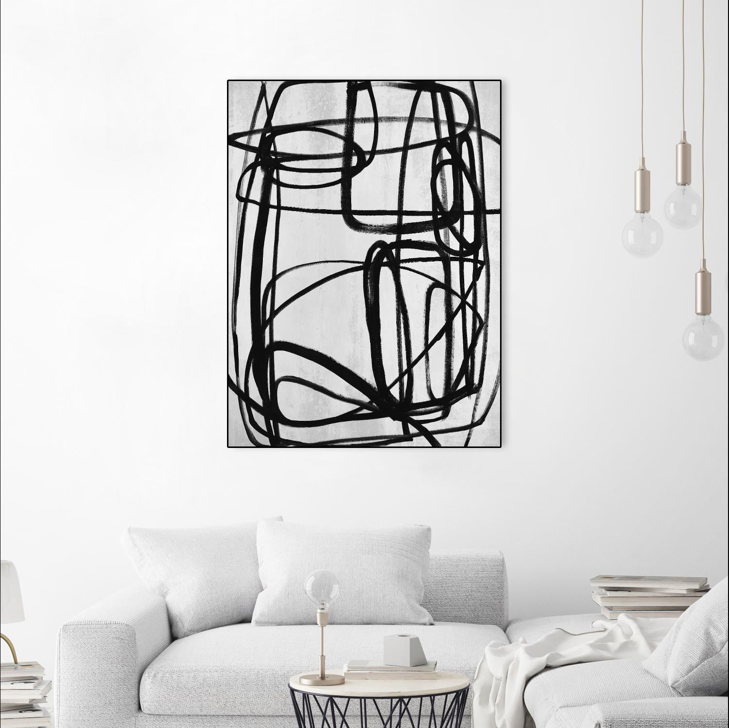 Sensational Climb by Daleno Art on GIANT ART - white black & white abstrait 