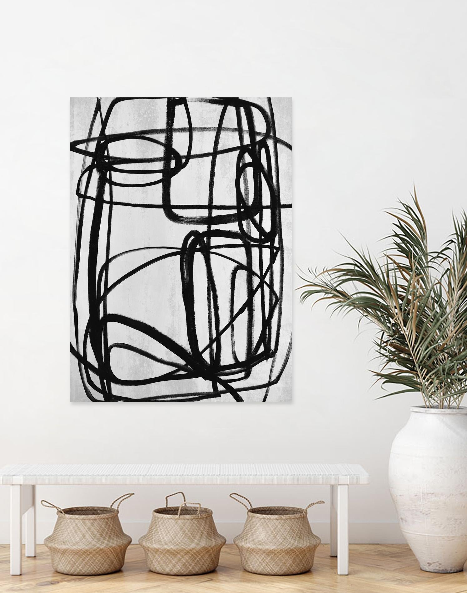 Sensational Climb by Daleno Art on GIANT ART - white black & white abstrait 