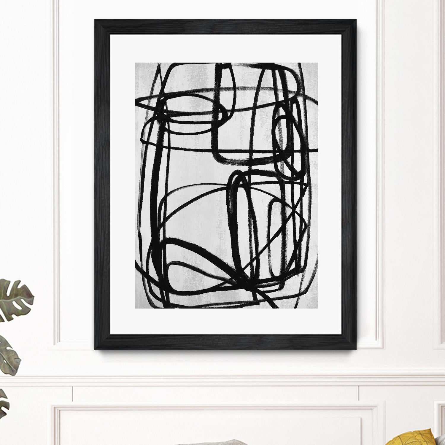 Sensational Climb by Daleno Art on GIANT ART - white black & white abstrait 