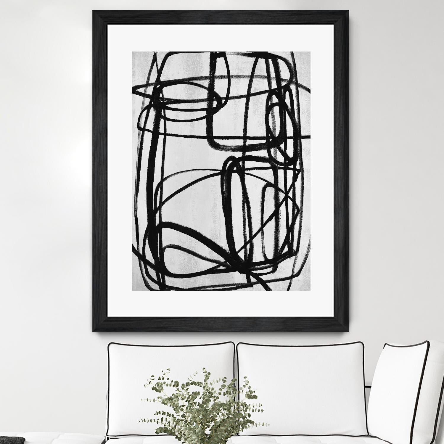 Sensational Climb by Daleno Art on GIANT ART - white black & white abstrait 