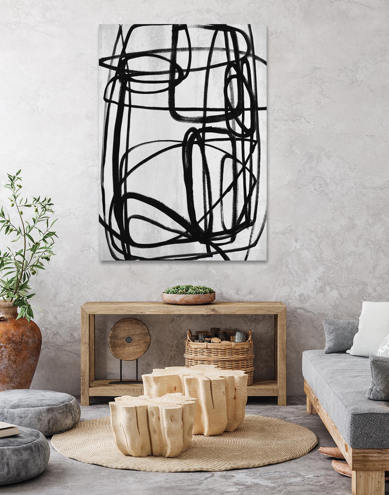 Sensational Climb by Daleno Art on GIANT ART - white black & white abstrait 