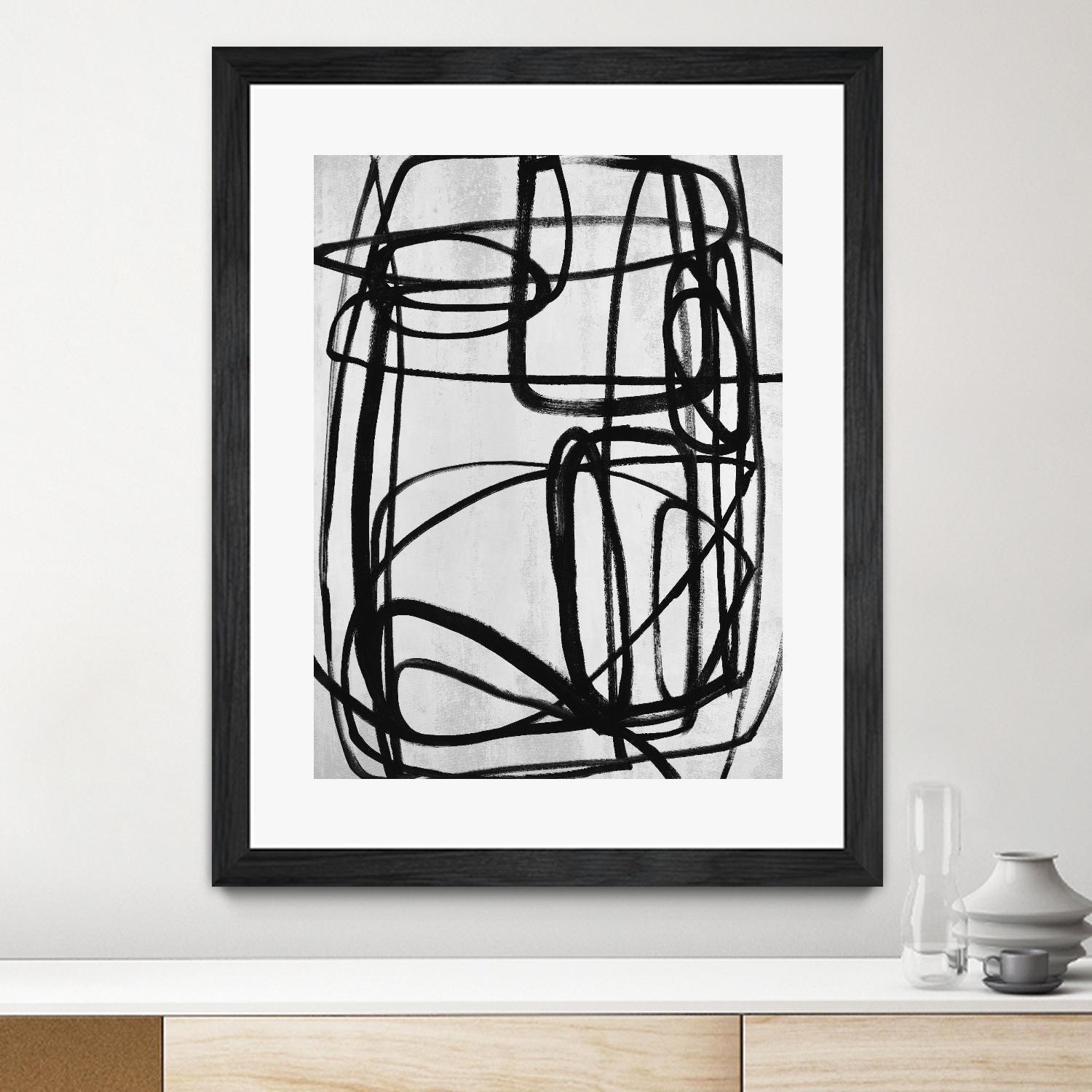 Sensational Climb by Daleno Art on GIANT ART - white black & white abstrait 