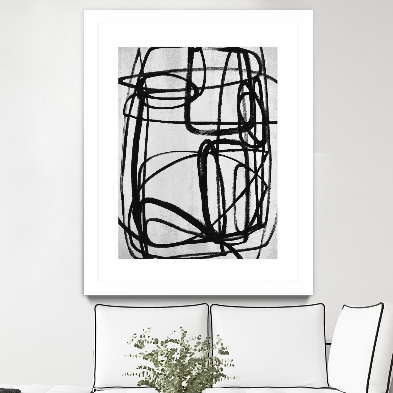 Sensational Climb by Daleno Art on GIANT ART - white black & white abstrait 