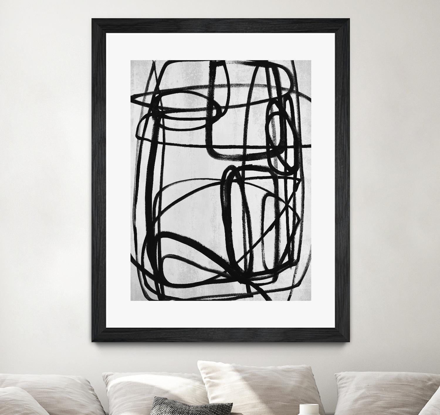 Sensational Climb by Daleno Art on GIANT ART - white black & white abstrait 