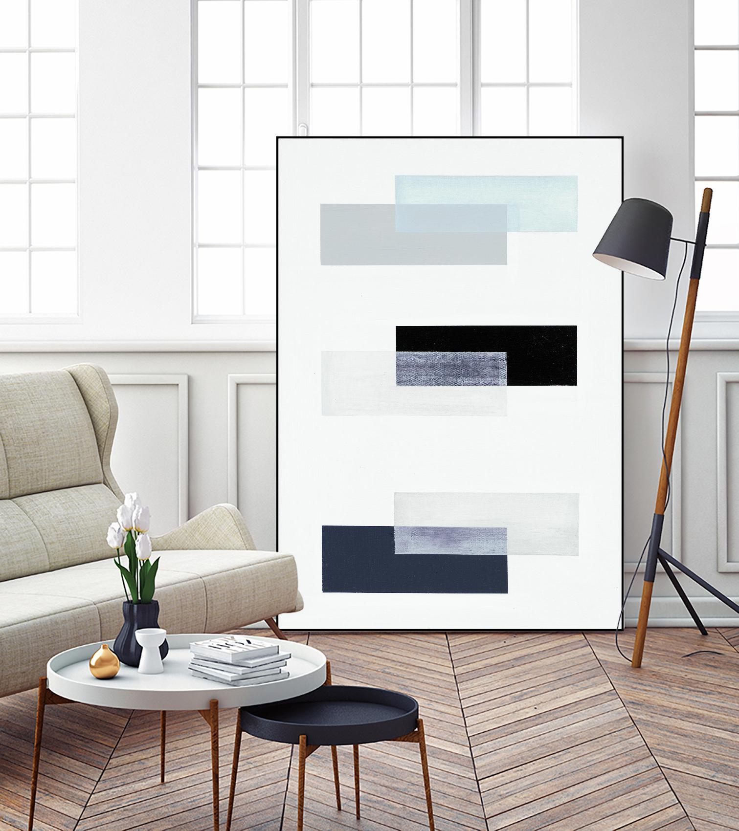 Choate Trend XVII by Daleno Art on GIANT ART - blue abstract abstrait 