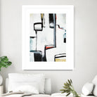 The A Line I by Daleno Art on GIANT ART - red abstract abstrait 