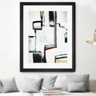 The A Line I by Daleno Art on GIANT ART - red abstract abstrait 