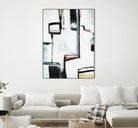 The A Line I by Daleno Art on GIANT ART - red abstract abstrait 