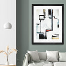 The A Line I by Daleno Art on GIANT ART - red abstract abstrait 