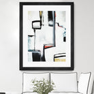 The A Line I by Daleno Art on GIANT ART - red abstract abstrait 