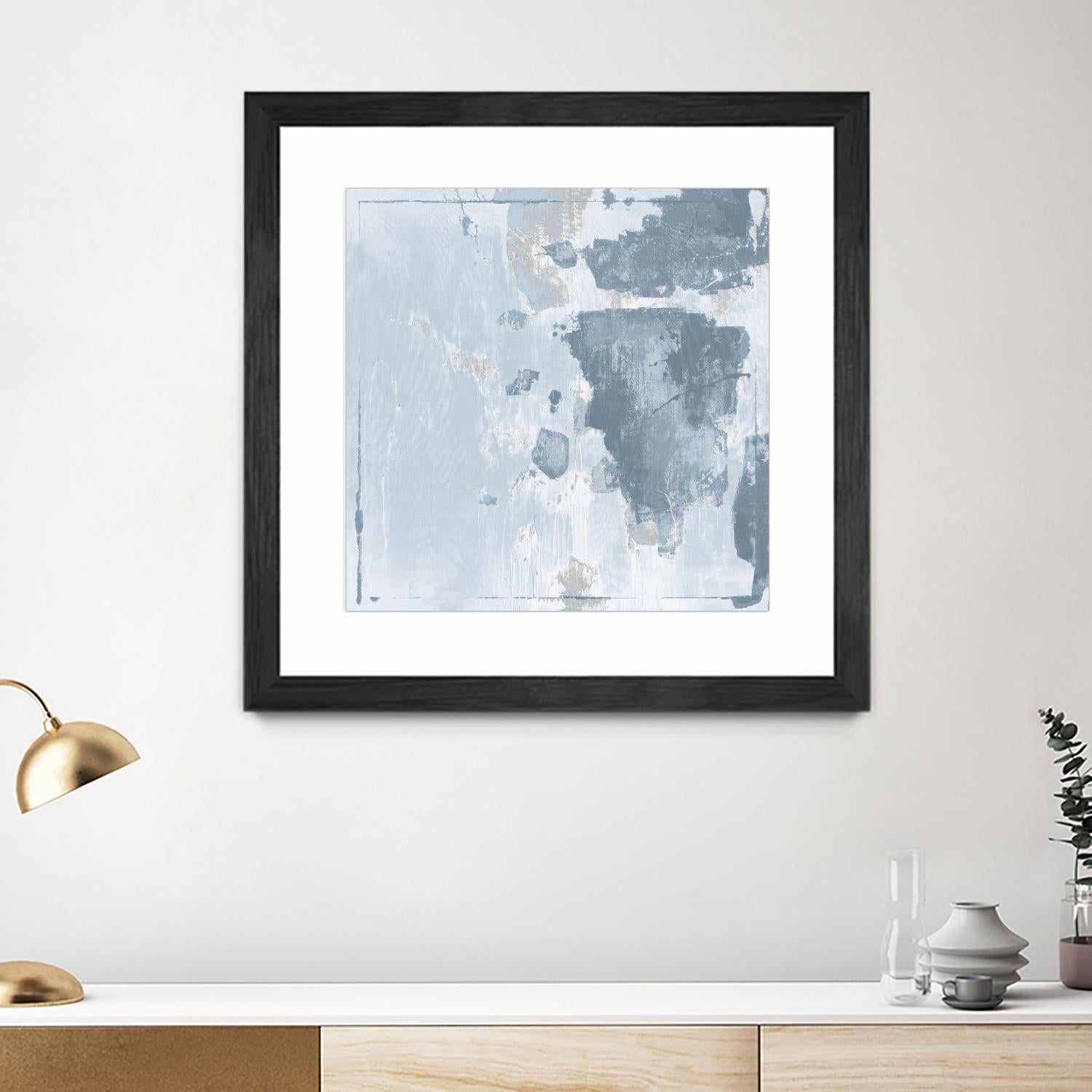 Texas Stamp II by Daleno Art on GIANT ART - blue abstract abstrait 