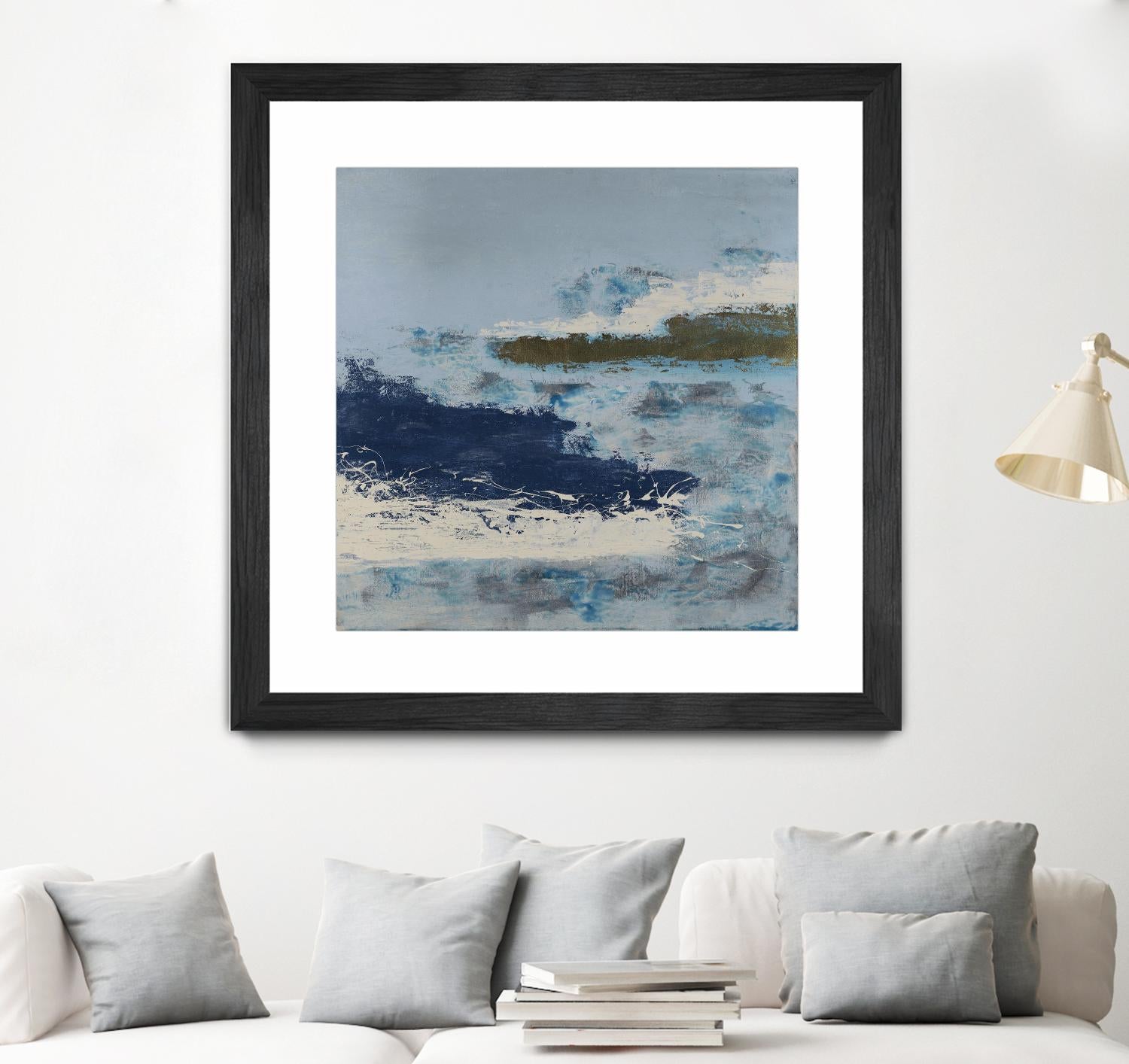 Washing to Shore by Daleno Art on GIANT ART - blue abstract abstrait 