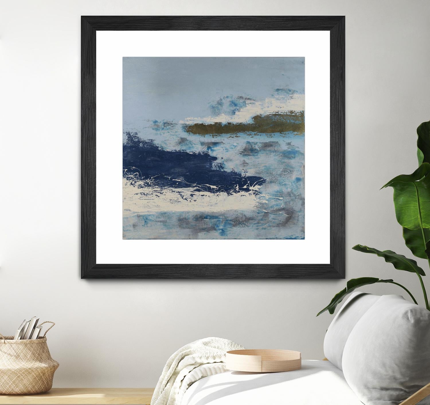 Washing to Shore by Daleno Art on GIANT ART - blue abstract abstrait 