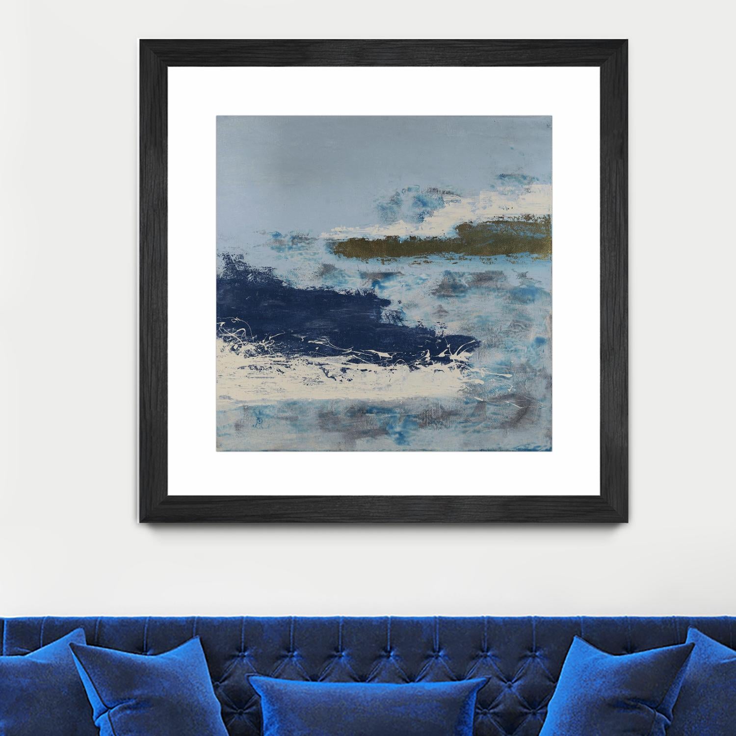 Washing to Shore by Daleno Art on GIANT ART - blue abstract abstrait 