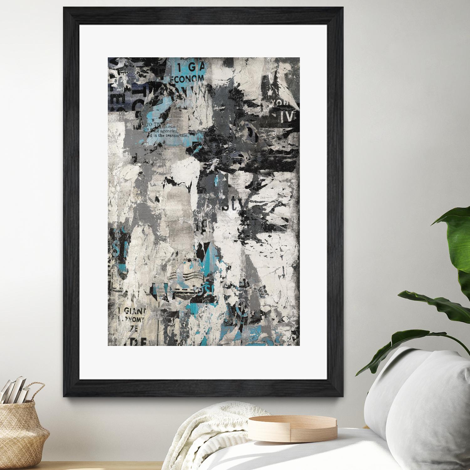 Wall Street Transactions.tif by Daleno Art on GIANT ART - blue street art abstrait 